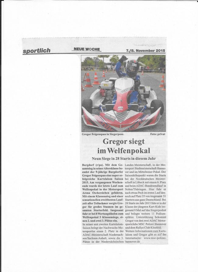 Gregor – Welfenpokal 2015